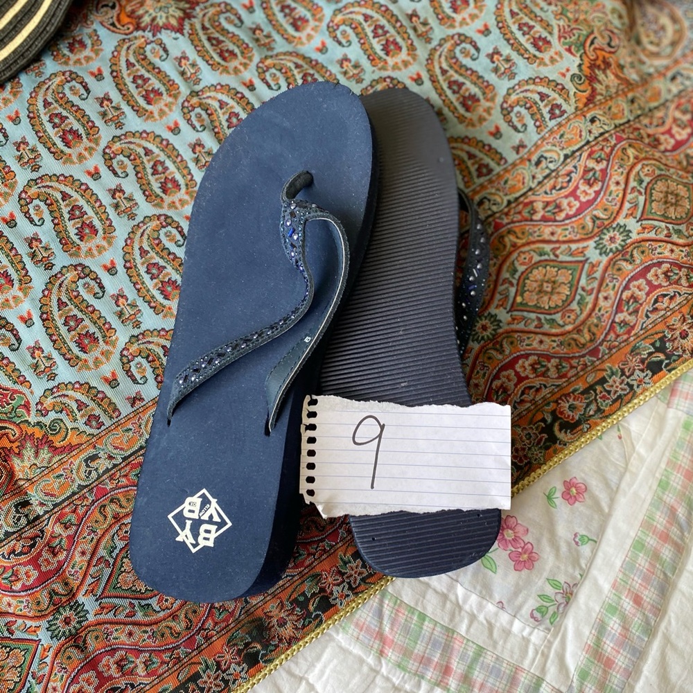 Sponge flip flop, dark blue!